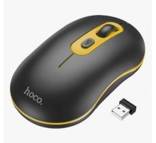 Мышь Hoco GM21 беспроводная, Черно-желтая