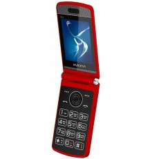 Мобильный телефон Maxvi E11, Красный + серебро