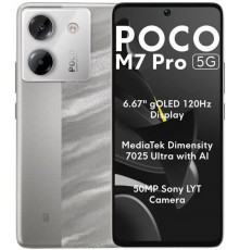 Смартфон Xiaomi Poco M7 Pro 5G 8/256, серебристый