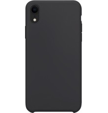 Чехол iPhone XR BR силиконовый матовый черный
