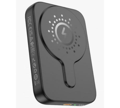 Внешний аккумулятор Hoco J117 MagSafe Battery Pack 5000mAh, Черный