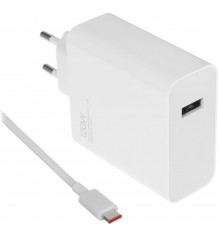 Сетевое зарядное устройство Xiaomi 120W Charging Combo Type-A с кабелем Type-C (MDY-14-EE), белый