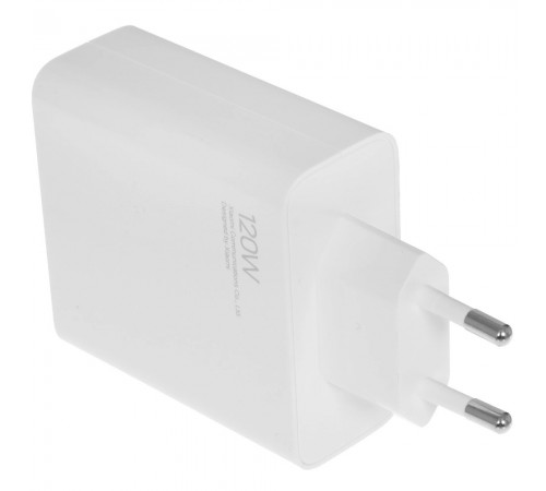 Сетевое зарядное устройство Xiaomi 120W Charging Combo Type-A с кабелем Type-C (MDY-14-EE), белый