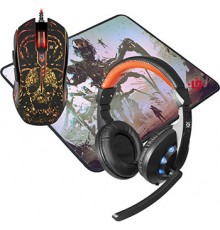 Игровой набор Defender мышь+гарнитура+коврик MHP-128
