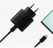 Сетевое зарядное устройство Samsung USB-C PD 25W с Type-C кабелем, черный, оригинал