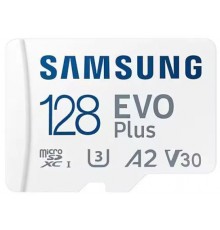 Флеш-накопитель MicroSD 128Гб Samsung Evo Plus Class 10 (С адаптером)