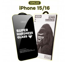 Стекло защитное iPhone 15 / 16 Supglass XC-11 3D