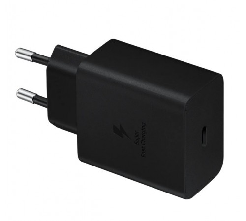 Сетевое зарядное устройство Samsung USB-C PD 45W, черный, оригинал