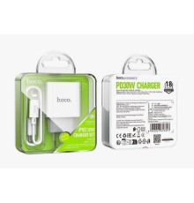 Сетевое зарядное устройство HOCO USB-C C76A Pro PD30W с кабелем Type-C - Lightning, белый