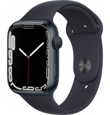 Смарт-часы Apple Watch Series 7 41mm Aluminium with Sport Band RU, черный