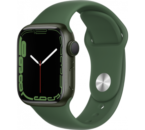 Смарт-часы Apple Watch Series 7 41mm Aluminium with Sport Band RU, зеленый клевер