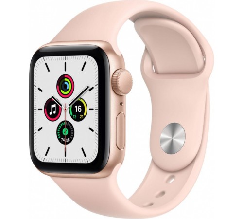 Смарт-часы Apple Watch Series SE, 40мм, корпус из алюминия золотого цвета, спортивный ремешок