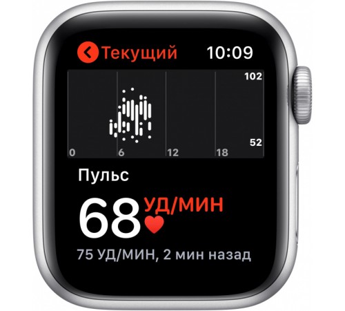 Смарт-часы Apple Watch Series SE, 40мм, корпус из алюминия серебристого цвета, спортивный ремешок