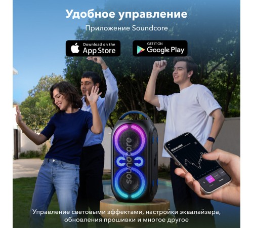 Колонка Soundcore Rave Party 2 Bluetooth/AUX/USB/TF, Черная