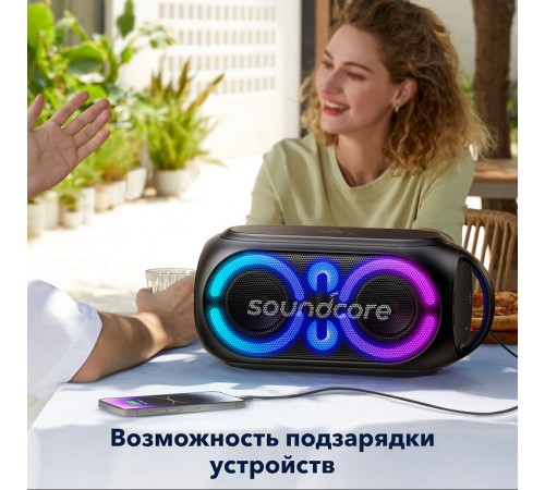 Колонка Soundcore Rave Party 2 Bluetooth/AUX/USB/TF, Черная