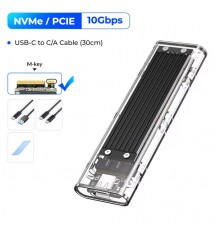 Внешний корпус для M.2 SSD ORICO TCM2-C3, черный